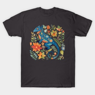 A Chameleon Scandinavian Art T-Shirt